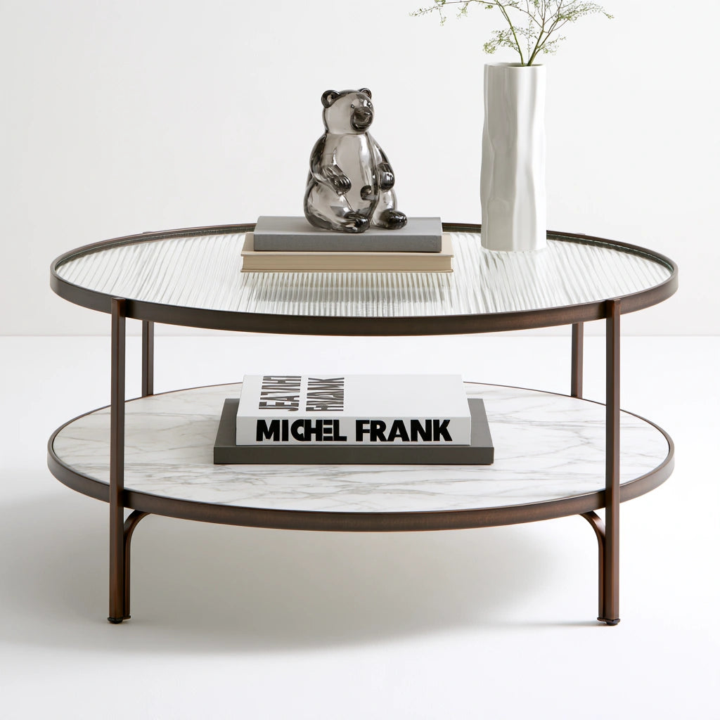 Moderner Couchtisch, mit klarer Formgebung, Farbe: grau