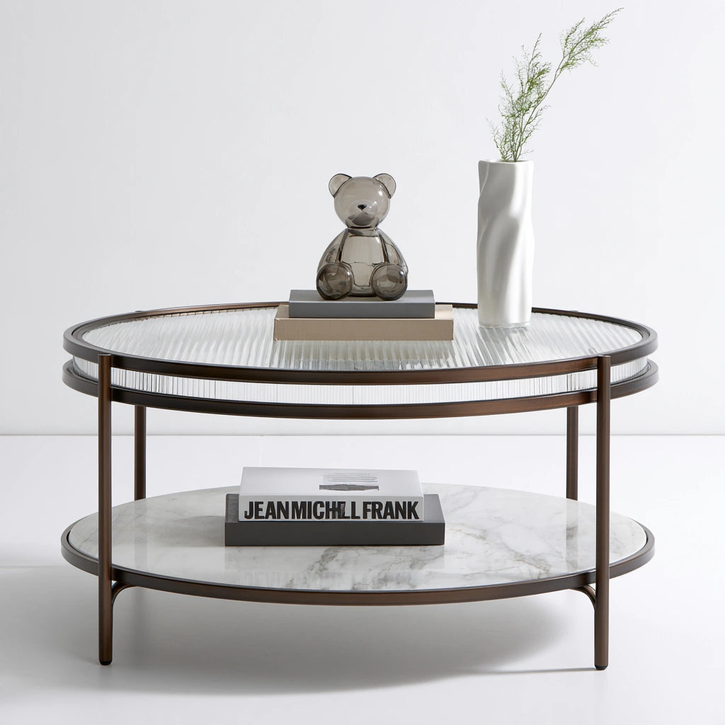 Moderner Couchtisch, mit klarer Formgebung, Farbe: grau