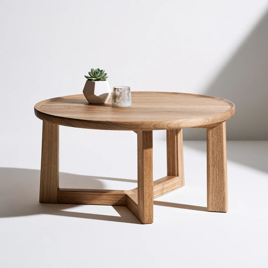 Moderner Couchtisch, aus Holz, Farbe: hellbraun