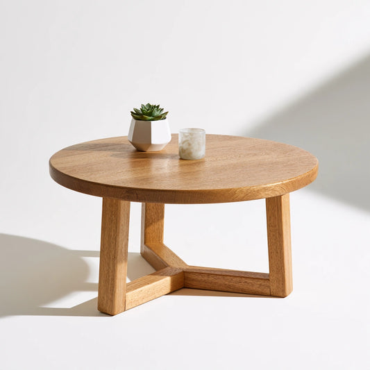 Moderner Couchtisch, aus Holz, Farbe: hellbraun
